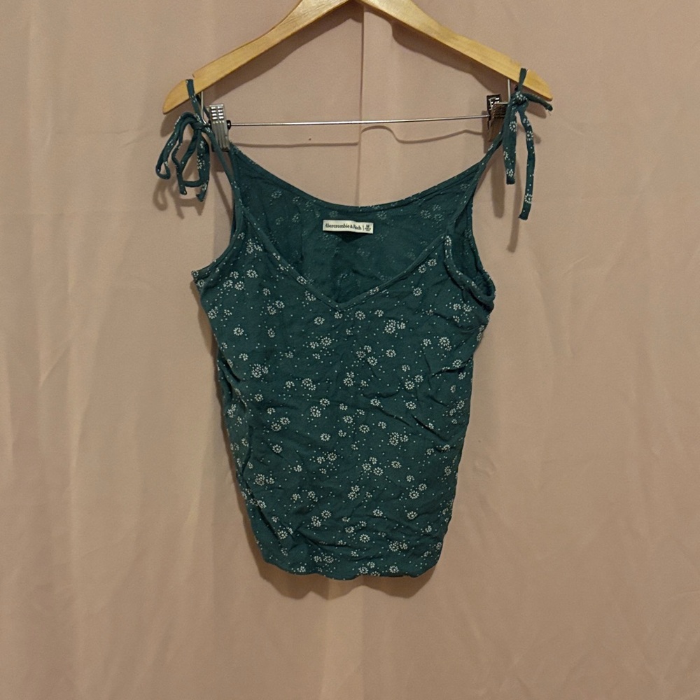 Abercrombie & Fitch Green Floral Camisole